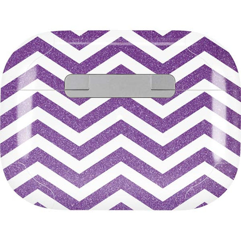Purple Chevron Apple AirPods Pro Skin