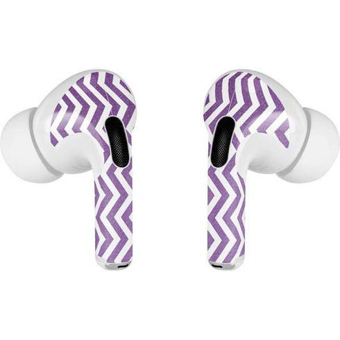 Purple Chevron Apple AirPods Pro Skin