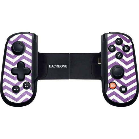 Purple Chevron Backbone One for iPhone Game Controller Skin