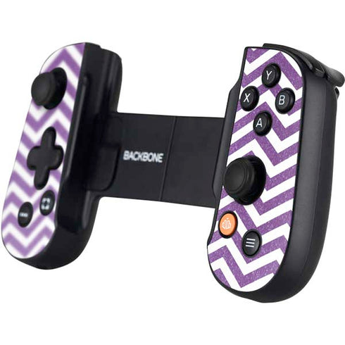 Purple Chevron Backbone One for iPhone Game Controller Skin