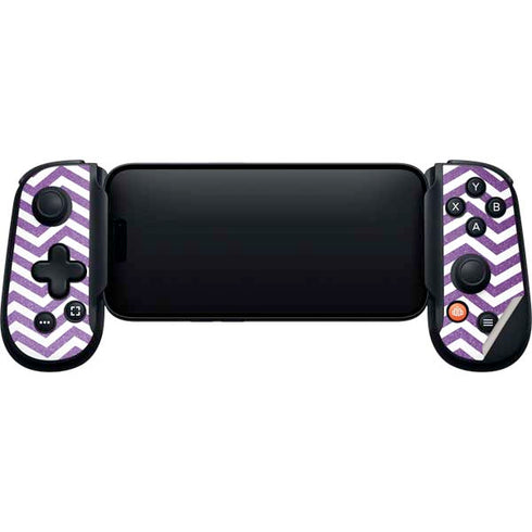 Purple Chevron Backbone One for iPhone Game Controller Skin