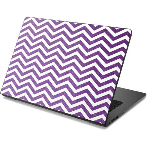 Purple Chevron Dell Chromebook Skin