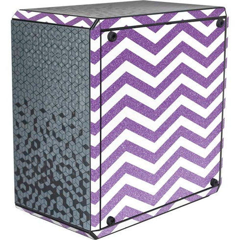 Purple Chevron Cooler Master MasterBox Q300L Mini Tower Skin