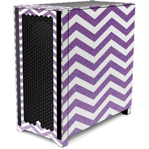 Purple Chevron Corsair 4000D Tempered Glass Mid-Tower ATX Case Skin