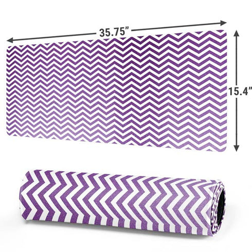Purple Chevron Gaming Mouse Pad