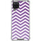 Purple Chevron Galaxy A12 Clear Case