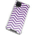 Purple Chevron Galaxy A12 Clear Case