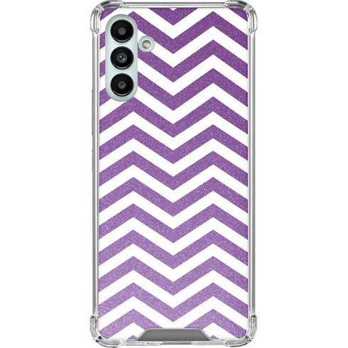 Purple Chevron Galaxy A13 5G Clear Case