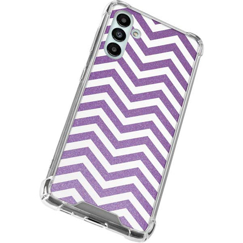 Purple Chevron Galaxy A13 5G Clear Case