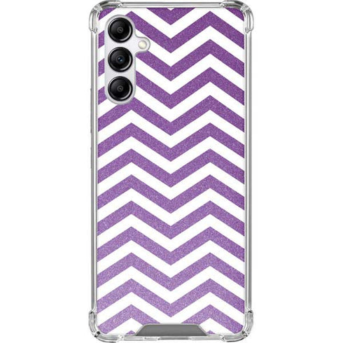 Purple Chevron Galaxy A14 5G Clear Case