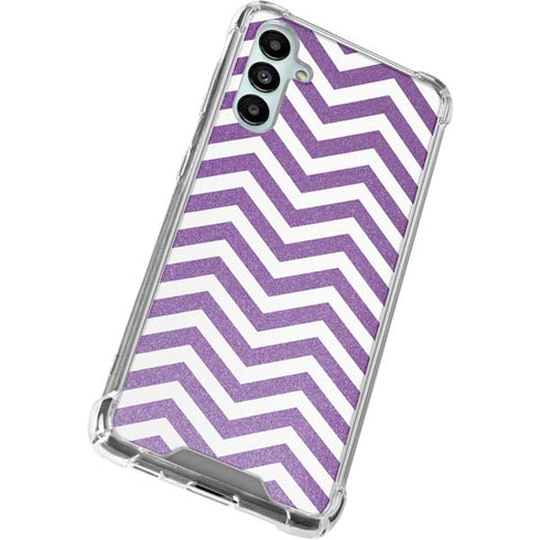 Purple Chevron Galaxy A14 5G Clear Case