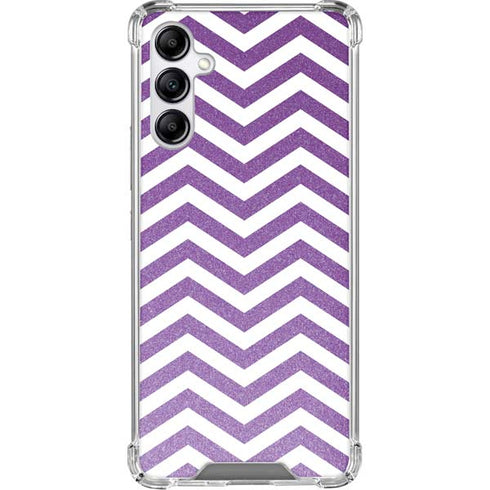 Purple Chevron Galaxy A15 5G Clear Case