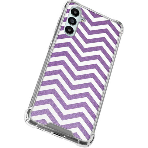 Purple Chevron Galaxy A15 5G Clear Case