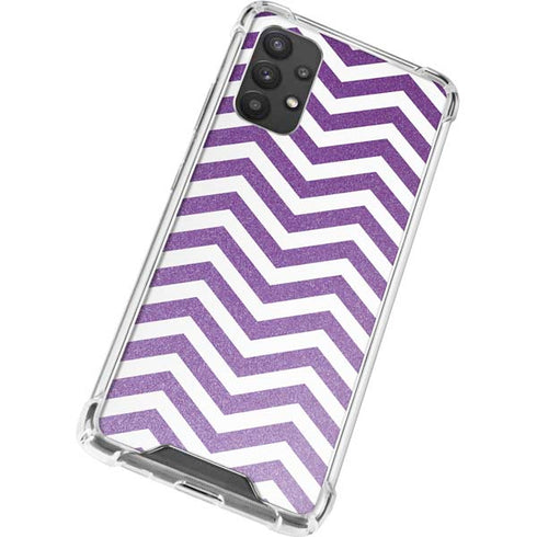 Purple Chevron Galaxy A32 5G Clear Case