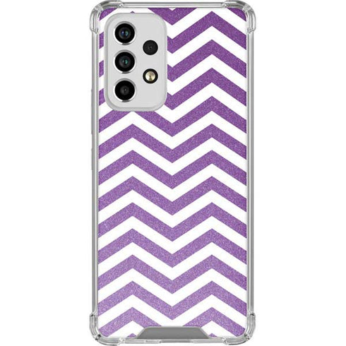 Purple Chevron Galaxy A33 5G Clear Case