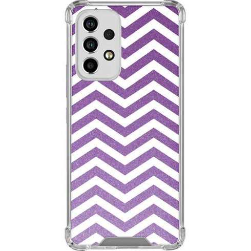 Purple Chevron Galaxy A53 5G Clear Case