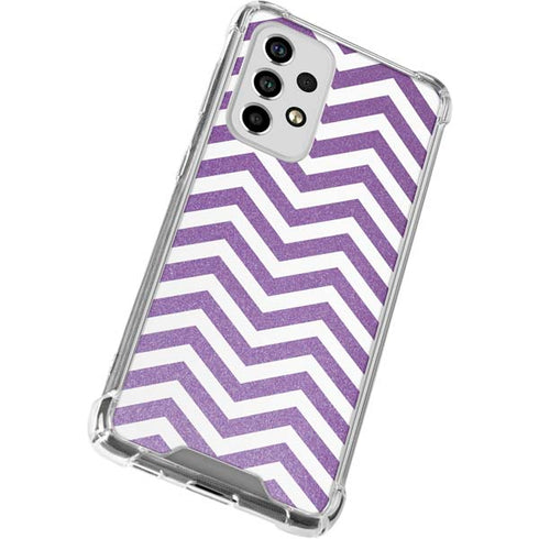 Purple Chevron Galaxy A53 5G Clear Case
