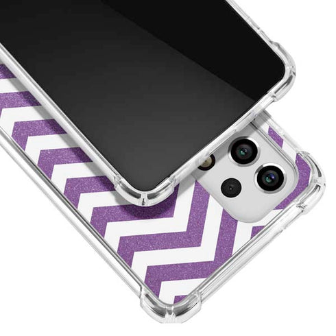 Purple Chevron Galaxy A53 5G Clear Case