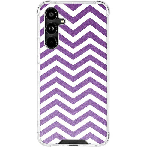 Purple Chevron Galaxy A54 5G Clear Case