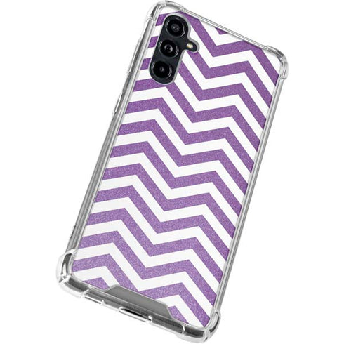 Purple Chevron Galaxy A54 5G Clear Case