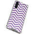 Purple Chevron Galaxy A54 5G Clear Case