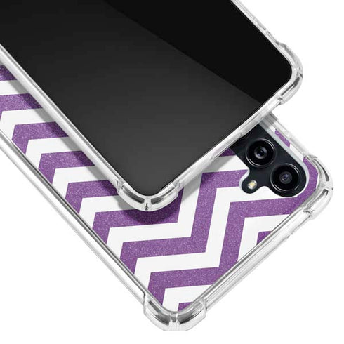 Purple Chevron Galaxy A54 5G Clear Case