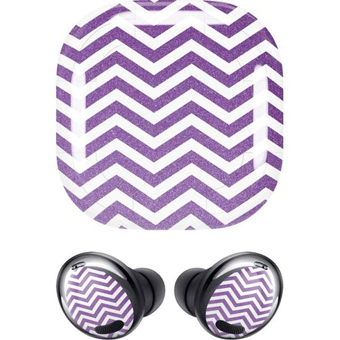 Purple Chevron Galaxy Buds Pro Skin