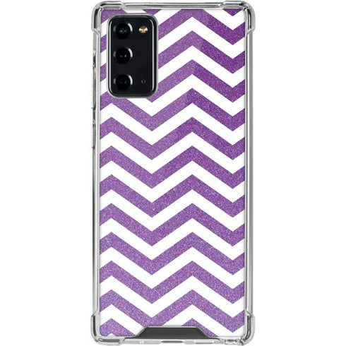 Purple Chevron Galaxy Note20 5G Clear Case