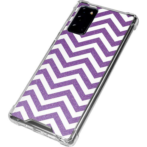 Purple Chevron Galaxy Note20 5G Clear Case