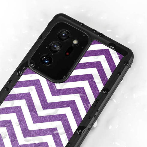 Purple Chevron Galaxy Note20 Ultra 5G Waterproof Case