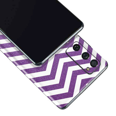 Purple Chevron Galaxy S20 Fan Edition Skin