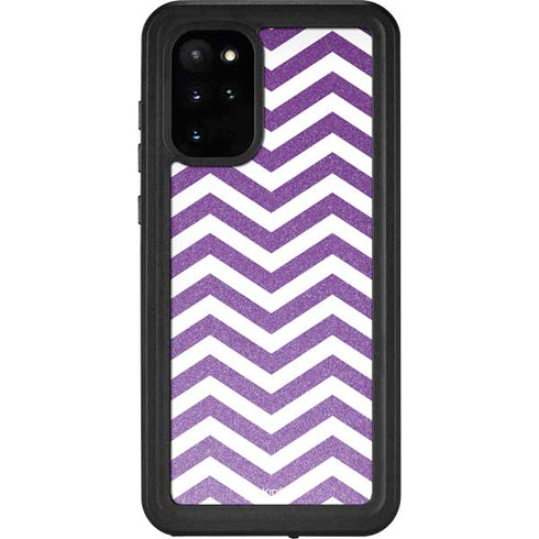 Purple Chevron Galaxy S20 Plus Waterproof Case