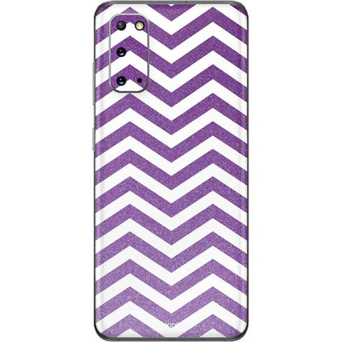 Purple Chevron Galaxy S20 Skin