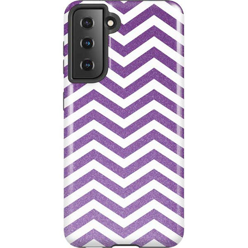 Purple Chevron Galaxy S21 5G Pro Case