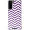 Purple Chevron Galaxy S21 FE Clear Case