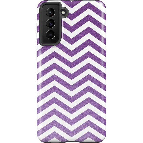 Purple Chevron Galaxy S21 FE Pro Case
