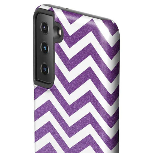 Purple Chevron Galaxy S21 FE Pro Case