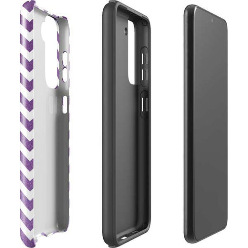 Purple Chevron Galaxy S21 FE Pro Case