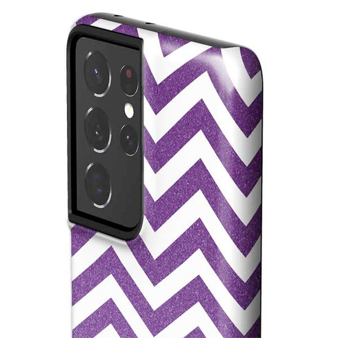 Purple Chevron Galaxy S21 Ultra 5G Pro Case