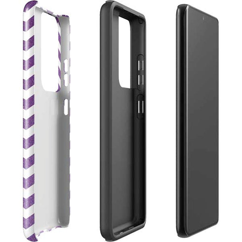 Purple Chevron Galaxy S21 Ultra 5G Pro Case
