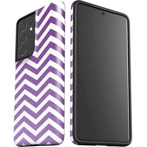 Purple Chevron Galaxy S21 Ultra 5G Pro Case