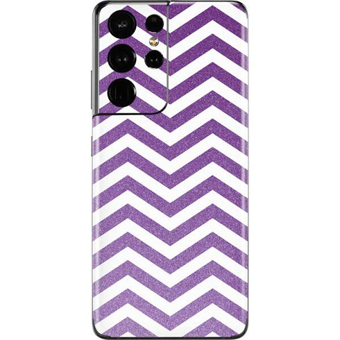 Purple Chevron Galaxy S21 Ultra 5G Skin