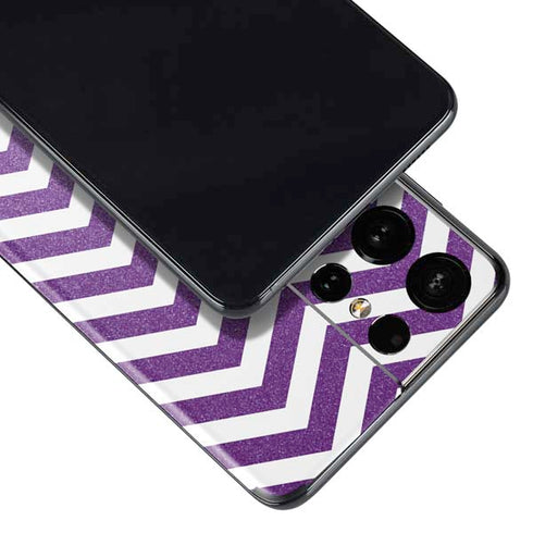 Purple Chevron Galaxy S21 Ultra 5G Skin