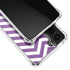 Purple Chevron Galaxy S22 Clear Case