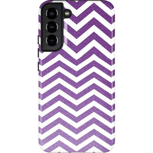 Purple Chevron Galaxy S22 Plus Pro Case
