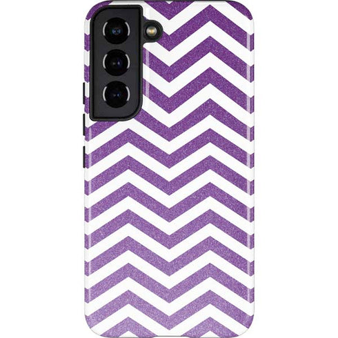 Purple Chevron Galaxy S22 Pro Case