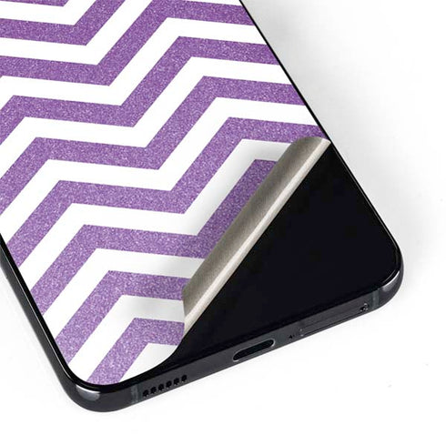 Purple Chevron Galaxy S22 Skin