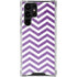 Purple Chevron Galaxy S22 Ultra Clear Case