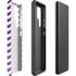 Purple Chevron Galaxy S22 Ultra Pro Case