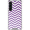Purple Chevron Galaxy S23 Clear Case